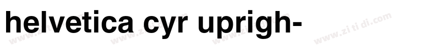 helvetica cyr uprigh字体转换